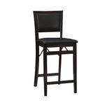 Linon Home Decor Keira Pad Back Folding Counter Stool, 24-Inch