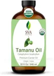SVA Tamanu Seed Oil Organic - 32 Fl Oz – 100% Natural Cold Pressed Tamanu Oil - for Face, Skin Care, Hair Care, Scalp Massage & Body Massage – Carrier Oil