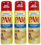 Pam Butter Flavor Cooking Spray, 6 oz (Quantity of 3) by PAM