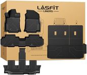 LASFIT Floor Mats & Backrest Mats & Cargo Mat for Subaru Ascent 2019-2025 7/8 Passenger, All Weather TPE Custom Fit Floor Liners for Subaru Ascent Full Set Car Mats