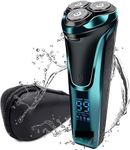 DINGNAI Daling Men's Electric Shaver, LCD Display, Cordless USB Chargeable, 4D Floating Head, Pop-up Trimmer, Wet/Dry, Travel Lock