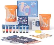 Sculpd - The Original Pottery Starter Kit - Complete Air Dry Clay + Painting Beginner Set for 2 Adults: Includes Sculpting Tools, Acrylic Paint, Brushes, Easy Guide, Video Tutorial & More