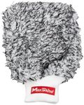 Maxshine Microfiber Wash Mitt (White & Black) - Premium Car Detailing Mitt, Scratch-Free, Lint-Free Glove for Washing Cars, Trucks, Motorcycles - Auto Detailing Accessories