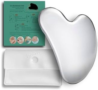 BYYDDIY Spherical Surface Stainless Steel Gua Sha Facial Tools, Metal Gua Sha for Face,Tighten Skin Massage, Guasha Beauty Tool for Body Eyes (W-s)