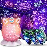 Tragik Unicorn Unicorn Gifts for Girls, Unicorn Night Light Projector Unicorn Toys for 3-12 Year Olds Girls Toys Age 2 3 4 5 6 Year Olds Girls Gifts for 3-12 Year Olds Girls Autism Sensory Lights Toys