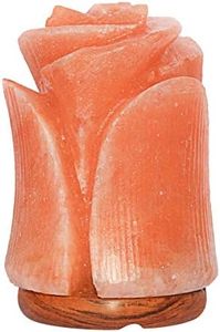 Spantik Beautiful Flower Shape Himalayan Salt Lamp | Authentic and Hand Carved Himalayan Salt | Sourced from Pakistan