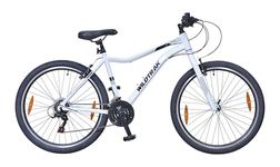 Wildtrak - Alloy Mountain Bike, Adult, 26 Inch, 18 Speed, Shimano shifters - White