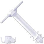 IUUU Beach Umbrella Sand Anchor Stand Holder with 3-Tier Screw, Includes Umbrella Hanging Hook 4-prongs/Storage Bag, Adjustable & Telescoping, Perfect for Sand, Lawn, Grass and Patio