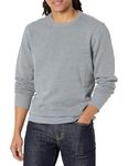 Amazon Essentials Men's Fleece Crew Neck Sweatshirt (Available in Big & Tall), Light Grey Heather, S