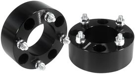 JiiinMiiin 2 inch (50mm) 4x110 to 4x110 ATV Wheel Spacers with 74mm Hub Bore & 10x1.25 Studs, Compatible with Honda Yamaha Suzuki Bombardier (Read Listing for Year Model Info) - Black 2 Pack