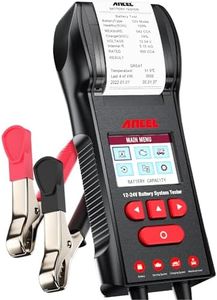 ANCEL BST600 12V/24V 100-2000 CCA Automotive Battery Temperature Load Tester, Car Cranking and Charging System Analyzer Scan Tool with Printer for Trucks, Cars, Motorcycles and More (Paper Included)