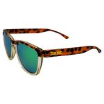 Epoch Eyewear LXE Skateboarding Sport Sunglasses Tortoise Gold with Green Mirror Polarized Lens, Tortoise, Adult