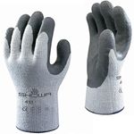 Showa 451 Thermo Grip Glove, Size: S, Grey/Dark Grey