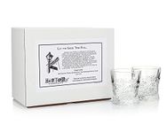 HISTORY COMPANY New Orleans “French Quarter” Old-Fashioned Crystal Cocktail Glass 2-Piece Set (Gift Box Collection)