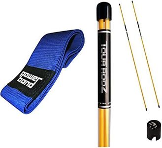 Swing Caddie Golf Moniteur DE Lancement SC200+ & Men'sPractice Aid Tour Rodz Golf Alignment Sticks Yellow (Bâtons D'Alignement pour Le Golf)