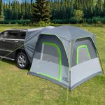 JOYTUTUS Dual-Use Tent, Tents for Camping with Rainfly, Strong Four Steel Frame Poles, 4-6 Person Tent with Ventilated Double Door Design, Movie Screen