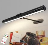 GOVSSING Picture Lights for Wall, 4000mAh Battery Operated Wall Lights with Remote, 3 Color Temps & Brightness Adjustable, 15.7” Rechargeable Wall Light, Memory & Timer Functions Dart Board Lighting