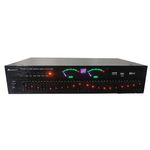 EQ-666BT 40-band Stereo Lossless Bluetooth Equalizer Audio Digital Effects Controller,Hi-Fi Home EQ Tuning Equalizer,Home high/mid/bass adjustment equalizer, support card/U disk/FM radio, black