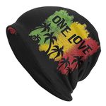 Suyxkop Jamaica Flag Beanie hat Knit hat Skull Cap Slouchy Warm Headwear for Jogging Cycling Adult Women Men, One Love Music Reggae Rasta Jamaican, One Size