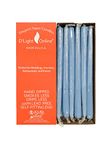 Elegant Taper Premium Quality Candles Set of 12 Individually Wrapped (12 Inch, Light Blue)