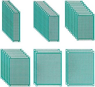 BOJACK 6 Vaules 40 Pcs Double Sided PCB Board Prototype Kit for DIY Soldering with 6 Sizes Compatible with Arduino Kit
