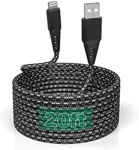 Cavo Di Ricarica Per iPhone Lungo Cavo 6M Certificato MFI Cavo Di Ricarica USB Extra Lungo Lightning16FT Adatto Per iPhone 13/12/11/XR/XS Max/X/8/8Plus/7/7Plus/6/6s/Plus/SE/5c/5s/5 Pad Air 2/ Pod