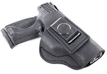 1791 GunLeather Premium Leather Holster - IWB CCW Holster - Right Handed Leather Gun Holster - Fits Smith & Wesson MP Shield, Ruger SR9, SR40, Springfield XDS, XD9 (SCH-4)