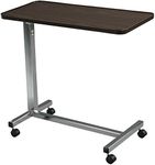 Drive Medical Non-tilt Top Chrome Overbed table, 1 Each 1 count