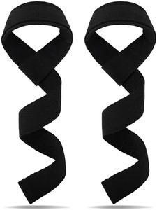 Viiotu Lifting Straps, Gym Straps with Neoprene Cushioned Wrist Pads, Weight Lifting Straps for Men & Women, Deadlift Wrist Straps for Powerlifting, Strength Training (Black)