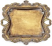 Vintage Small Gold Ring Dish, Birthday & Wedding Gifts for Women，Wedding Ring Tray - 5.3 x 4.5 inches