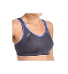 Champion Women's Shock Absorber S4490 Active Multi Sports Bra Sports Bra, Dark Grey/Blue Nights, 32C