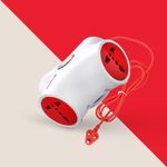 Goldmedal G-Trix 4x1 Spike Guard Extension Board | 4 Universal Sockets | 2-Meter Extension Cord | Master Switch with Indicator | Surge Protector | Wall Mountable | Travel Adapter for Home & Office