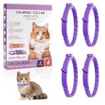 nilic Calming Collar for Cats 4 Pack – Pheromone Infused Cat Collar for Stress Support, Adjustable & Waterproof Design, 30 Day Long Lasting Effect per Collar for Kittens & Adult Cats