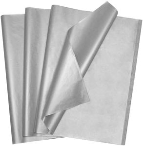 Bobobag 100 Sheets Silver Tissue Paper,14"X20" Metallic Tissue Paper for Gift Bags, Birthday Anniversary Christmas Tissue Gift Wrapping, Holiday Decoration & Arts Craft