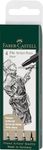 Faber-Castell Pitt Artist Color Pen Set - Pack of 4, S, F, M, B