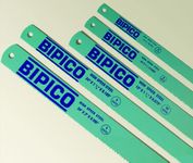 Bipico Power Hacksaw Flexible Bimetal High Speed Steel Blades Size- 14"X1"X0.050",10 tpi,Pack of 4 Pieces