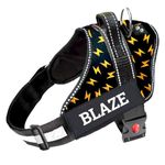 Indihopshop Police K9 Dog Harness - Dog Body Belt for Dogs - Body Harness for Dogs - Dog Chest Belt for Dogs - Small Dogs/Medium Dogs/Large Dogs/Extra Large Dogs (M, Thunder)