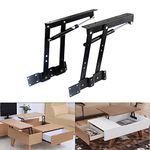 Sauton 1pair Folding Lift up Top Table Mechanism Hardware Fitting Hinge Spring Standing Desk Frame