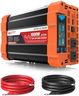 BELTTT 1000Watt Pure Sine Wave Inverter 12V DC to 120V AC for RV, Truck, Off-Grid, Solar Inverter 12V to 110V Converter with Dual AC Socket and 5V 2.1A USB, Power Inverter, Intelligent LCD, 2000W Peak