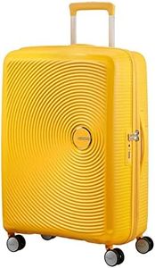 American Tourister Soundbox - Spinner M Erweiterbar Koffer, 67 cm, 71.5/81 L, Gelb (Golden Yellow)