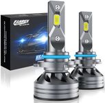 FAHREN 9006 HB3 LED Headlight Bulbs, 50000LM Super Bright 9006 LED Bulb with Canbus Driver, 360° Adjustable Light Angle Halogen Replacement Kit, 6500K White IP68 Waterproof, Pack of 2