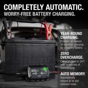 NOCO GENIUS5 5A Smart Battery Charger – 6V/12V Portable Maintainer