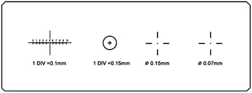 SANON Four Graduated DIV 0.01mm Microscope Slides, Microscope Objective Micrometer Calibration Slide Glass Stage Micrometer