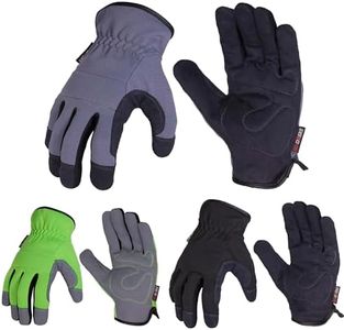 SKYDEER 3-Pairs Pack Durable Leather Work Gloves for Gardening and General Work (SD8809/XL)