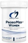 Designs for Health ProbioMed Women - Vaginal Probiotics to Support pH Balance, Vaginal Comfort, Immune Health & Gut Health for Women - Dairy-Free Probiotic (30 Capsules)