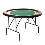 KOSTEN SPORTS Folding Poker Table for Beginner or Serious Poker Player 4 ft (48") Folding Poker Table (Red Round)