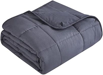 Topcee Weighted Blanket Cooling Breathable Heavy Blanket Microfiber Material with Glass Beads Big Blanket for Adult All-Season Summer Fall Winter Soft Thick Comfort Blanket (20lbs 80"x87" King Size)