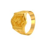 P.C. Chandra Jewellers 22k (916) Yellow Gold Ring for Men - 3.68 Grams