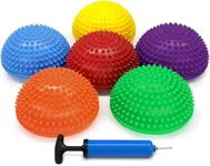 Yes4All Hedgehog Balance Pods for Exercise, Core Body Balancing, Balance Pods for Youth & Adults with Hand Pump - Set of 6