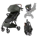 Ingenuity 3Dquickclose CS+ Compact Fold Stroller – Lightweight Stroller with Oversized Canopy, Extra-Large Storage and Compact Fold